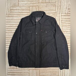 Levi's Men's Zip & Button Closure Quilted Lining Cotton Jacket Mens Size Small